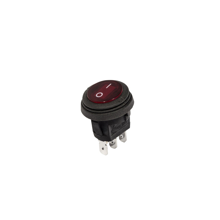 KC Hilites 3113 Switch; Rnd Rocker Red 10A - Truck Part Superstore