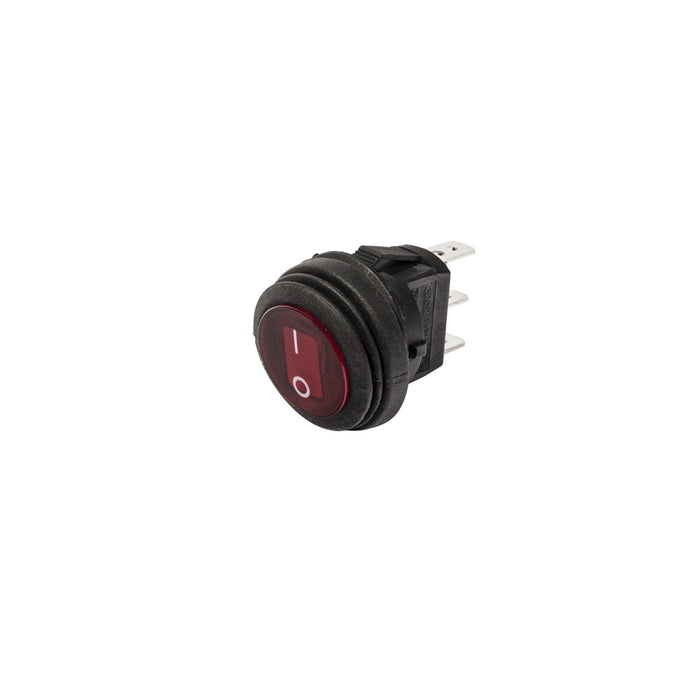 KC Hilites 3113 Switch; Rnd Rocker Red 10A - Truck Part Superstore