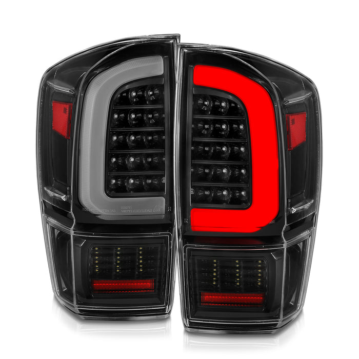 Anzo USA 311400 Tail Light Assembly; Clear Lens; Black Housing; w/Light Bar Sequential; - Truck Part Superstore