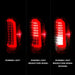 Anzo USA 311404 Tail Light Assembly; Full LED; Clear Lens; Chrome Housing; w/Light Bar; Pair; - Truck Part Superstore