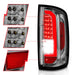 Anzo USA 311404 Tail Light Assembly; Full LED; Clear Lens; Chrome Housing; w/Light Bar; Pair; - Truck Part Superstore