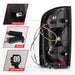 Anzo USA 311404 Tail Light Assembly; Full LED; Clear Lens; Chrome Housing; w/Light Bar; Pair; - Truck Part Superstore