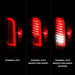 Anzo USA 311407 Tail Light Assembly; Full LED; Clear Lens; Chrome Housing; w/Light Bar; Pair; - Truck Part Superstore