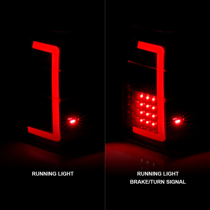 Anzo USA 311409 Tail Light Assembly; LED; Smoke Lens; Black Housing; w/Light Bar Sequential; - Truck Part Superstore