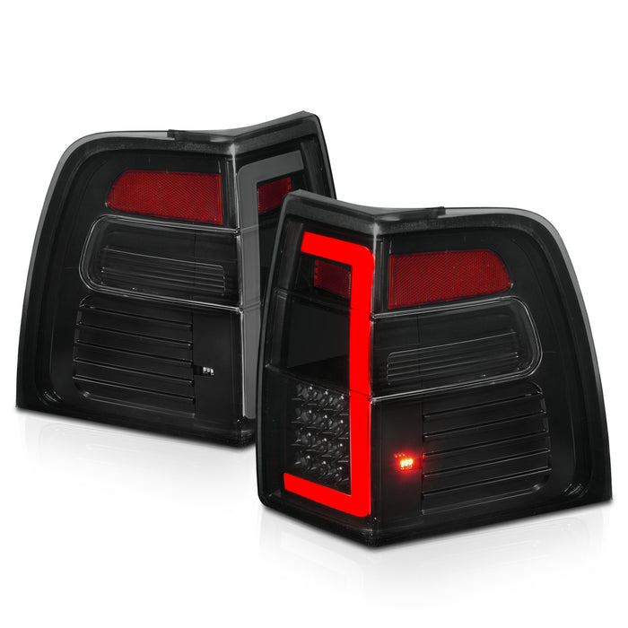 Anzo USA 311409 Tail Light Assembly; LED; Smoke Lens; Black Housing; w/Light Bar Sequential; - Truck Part Superstore