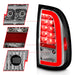Anzo USA 311413 Tail Light Assembly; LED; Clear Lens; Chrome Housing; w/Light Bar; Pair; - Truck Part Superstore