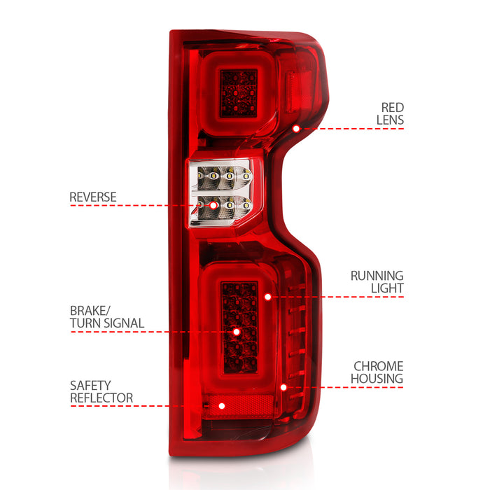 Anzo USA 311419 Tail Light Assembly - Truck Part Superstore
