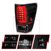 Anzo USA 311420 Tail Light Assembly; LED; Clear Lens; Black Housing; w/Light Bar; Pair; - Truck Part Superstore