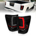 Anzo USA 311421 Tail Light Assembly; LED; Smoke Lens; Black Housing; w/Light Bar; Pair; - Truck Part Superstore