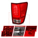 Anzo USA 311422 Tail Light Assembly; LED; Red/Clear Lens; Chrome Housing; w/Light Bar; Pair; - Truck Part Superstore