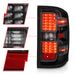 Anzo USA 311423 Tail Light Assembly; LED; Clear Lens; Black Housing; Pair; - Truck Part Superstore