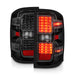 Anzo USA 311423 Tail Light Assembly; LED; Clear Lens; Black Housing; Pair; - Truck Part Superstore