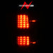 Anzo USA 311424 Tail Light Assembly; LED; Smoke Lens; Chrome Housing; Pair; - Truck Part Superstore