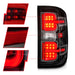 Anzo USA 311425 Tail Light Assembly; LED; Clear Lens; Black Housing; w/Light Bar; Pair; - Truck Part Superstore