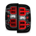 Anzo USA 311425 Tail Light Assembly; LED; Clear Lens; Black Housing; w/Light Bar; Pair; - Truck Part Superstore
