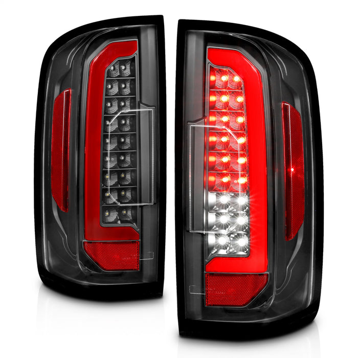 Anzo USA 311432 Tail Light Assembly; LED; w/Red Light Bar; Black Housing; Clear Lens; - Truck Part Superstore