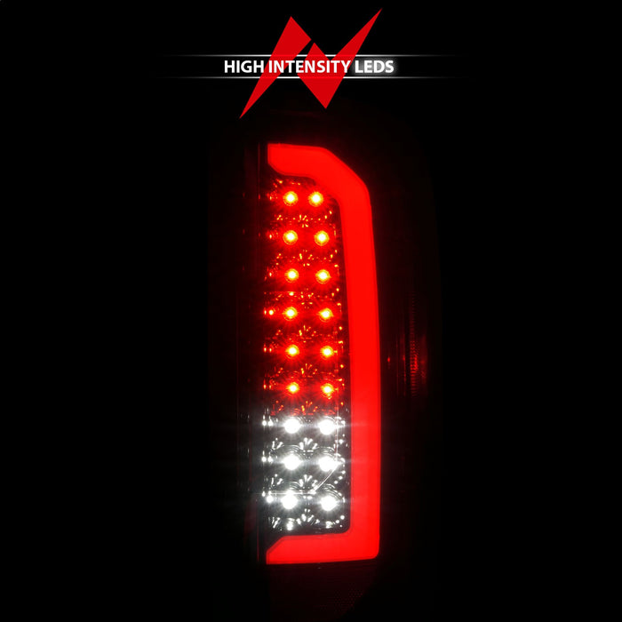 Anzo USA 311435 Tail Light Assembly; LED; w/Red Light Bar; Black Housing; Smoke Lens; - Truck Part Superstore