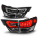 Anzo USA 311439 Tail Light Assembly; LED; Clear Lens; Black Housing; w/Light Bar; 4 Pcs.; - Truck Part Superstore
