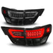 Anzo USA 311440 Tail Light Assembly; LED; Smoke Lens; Black Housing; w/Light Bar; 4 Pcs.; - Truck Part Superstore