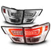 Anzo USA 311441 Tail Light Assembly; LED; Clear Lens; Chrome Housing; w/Light Bar; 4 Pcs.; - Truck Part Superstore