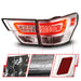 Anzo USA 311441 Tail Light Assembly; LED; Clear Lens; Chrome Housing; w/Light Bar; 4 Pcs.; - Truck Part Superstore