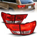 Anzo USA 311442 Tail Light Assembly; LED; Red/Clear Lens; Chrome Housing; w/Light Bar; 4 Pcs.; - Truck Part Superstore