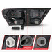 Anzo USA 311442 Tail Light Assembly; LED; Red/Clear Lens; Chrome Housing; w/Light Bar; 4 Pcs.; - Truck Part Superstore