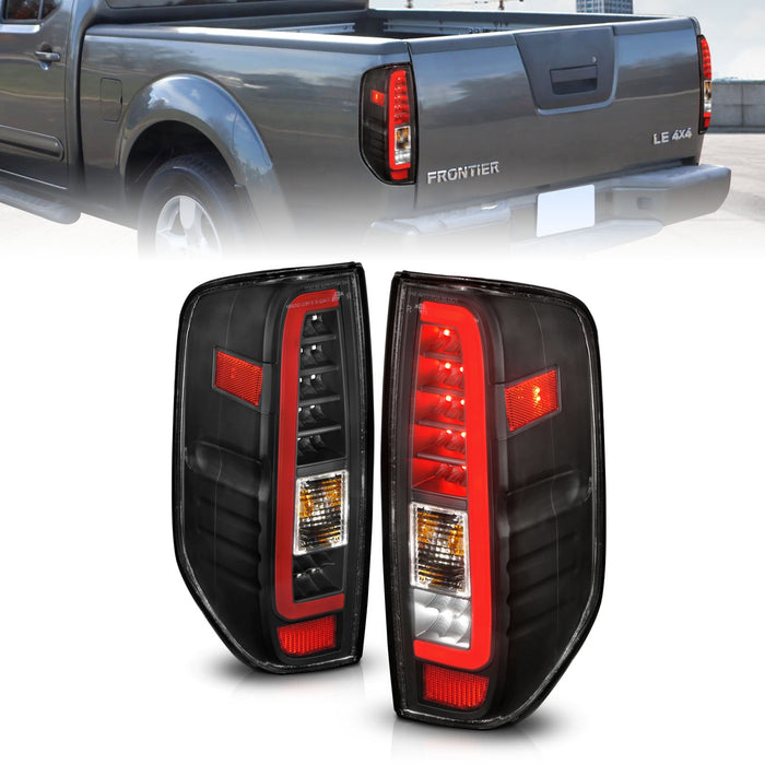 Anzo USA 311443 Tail Light Assembly; LED; Clear Lens; Black Housing; Pair; - Truck Part Superstore