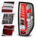 Anzo USA 311445 Tail Light Assembly; LED; Clear Lens; Chrome Housing; Pair; - Truck Part Superstore