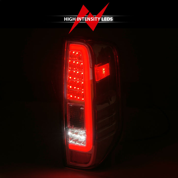 Anzo USA 311445 Tail Light Assembly; LED; Clear Lens; Chrome Housing; Pair; - Truck Part Superstore