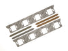 Mr Gasket 311G Intake Gasket; Square Port Shape; Port Dimensions W-1.85 in. x H-2.01 in.; - Truck Part Superstore