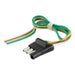 CURT 58031 CURT 58031 Trailer-Side 4-Pin Flat Wiring Harness with 12-Inch Wires - Truck Part Superstore