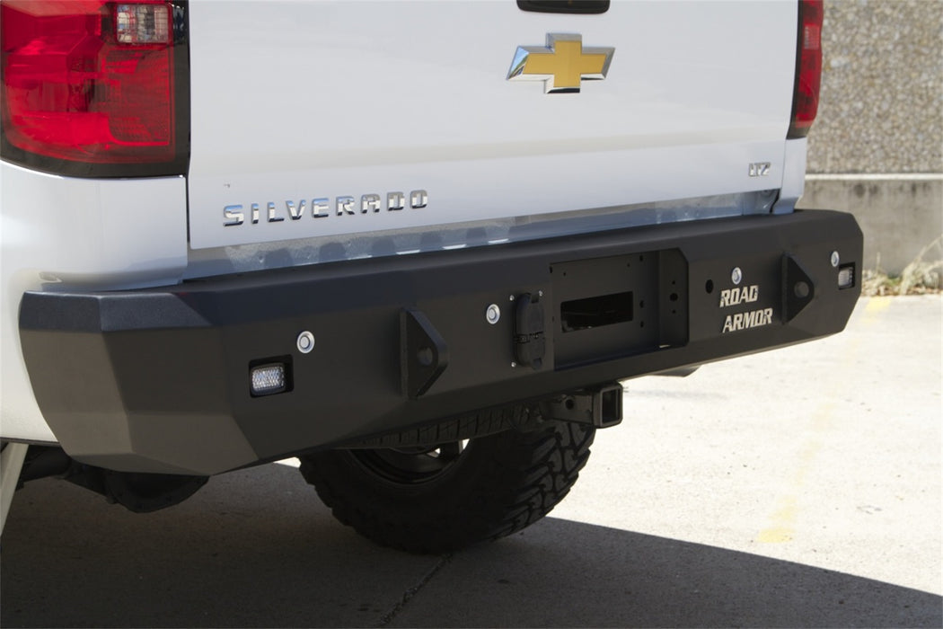 Road Armor 31200B Stealth Winch Rear Bumper; Steel; Satin Black; - Truck Part Superstore