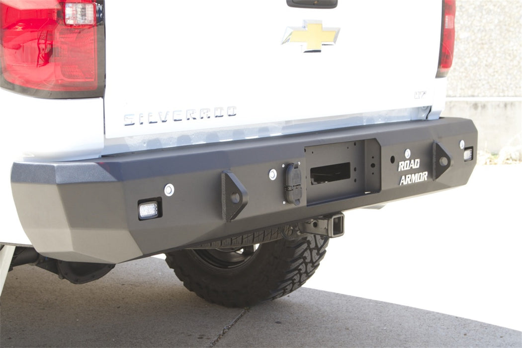 Road Armor 31200B Stealth Winch Rear Bumper; Steel; Satin Black; - Truck Part Superstore