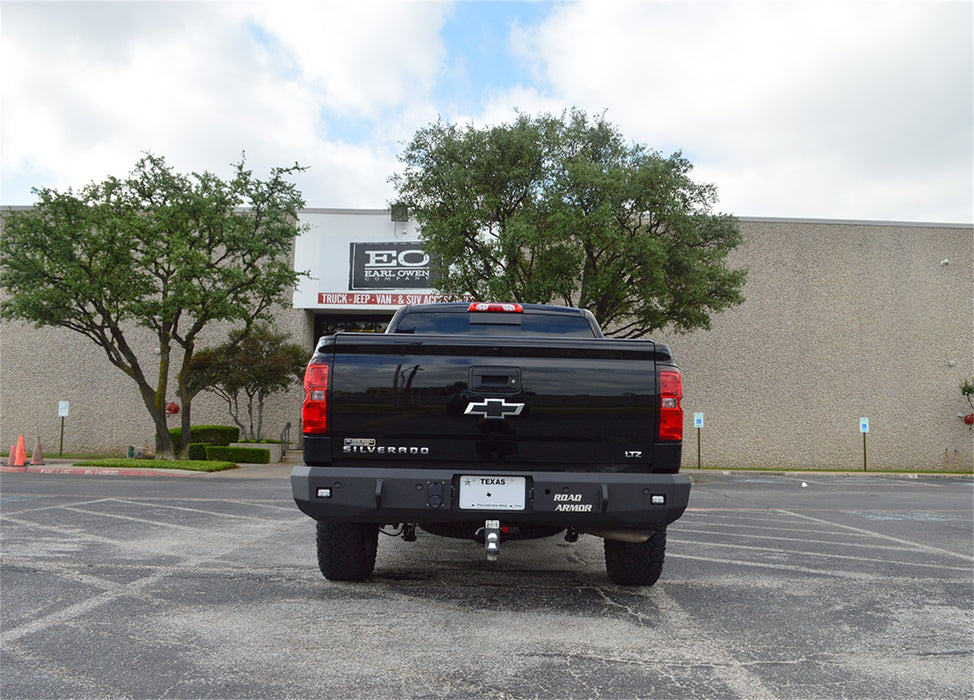Road Armor 31200B Stealth Winch Rear Bumper; Steel; Satin Black; - Truck Part Superstore
