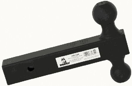 Husky Towing 31354 Fits 2" Recvr Welded 2" Ball & 2-5/16" Ball 5K Gross Wt 8" Solid Shank Steel Blk - Truck Part Superstore