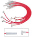 MSD 31369 Custom Spark Plug Wire Set; 8.5mm; Fits Chevy Big Block Engines; HEI Boot; Red; - Truck Part Superstore