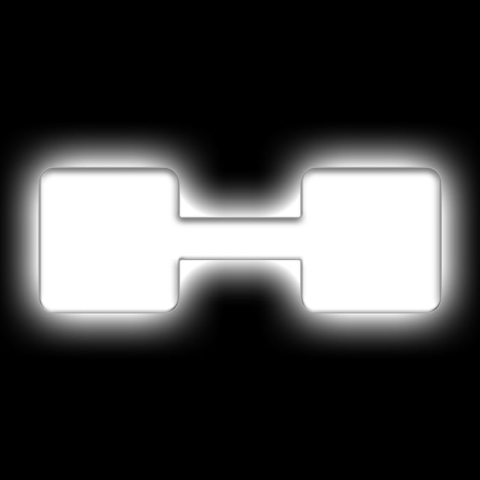 Oracle Lighting 3140-H-001 Universal Illuminated LED Letter Badges - Matte White Surface Finish - H - Truck Part Superstore