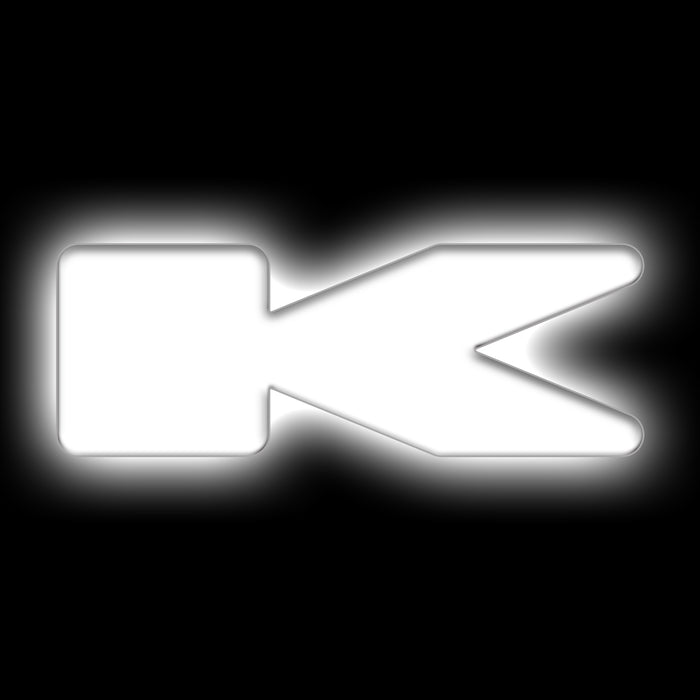 Oracle Lighting 3140-K-001 Universal Illuminated LED Letter Badges - Matte White Surface Finish - K - Truck Part Superstore
