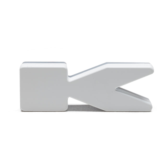Oracle Lighting 3140-K-005 Universal Illuminated LED Letter Badges - Matte White Surface Finish - K - Truck Part Superstore