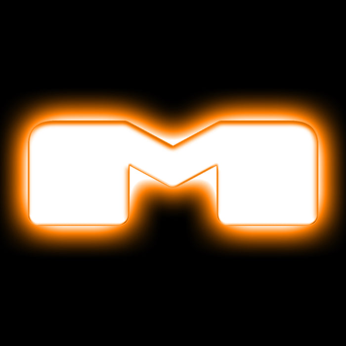 Oracle Lighting 3140-M-005 Universal Illuminated LED Letter Badges - Matte White Surface Finish - M - Truck Part Superstore