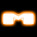 Oracle Lighting 3140-M-005 Universal Illuminated LED Letter Badges - Matte White Surface Finish - M - Truck Part Superstore