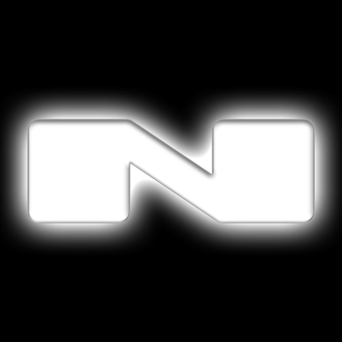 Oracle Lighting 3140-N-001 Universal Illuminated LED Letter Badges - Matte White Surface Finish - N - Truck Part Superstore