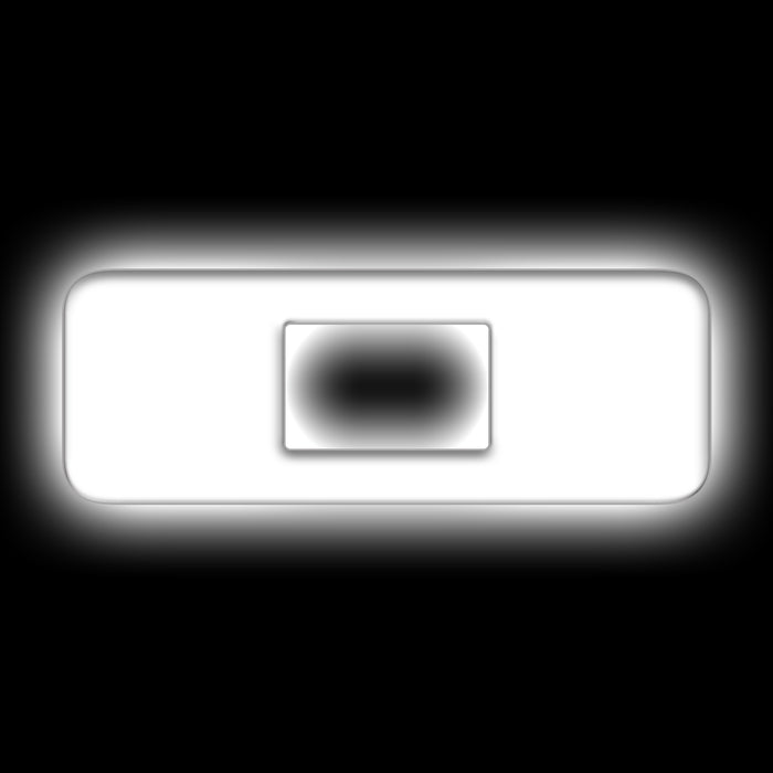 Oracle Lighting 3140-O-001 Universal Illuminated LED Letter Badges - Matte White Surface Finish - O - Truck Part Superstore