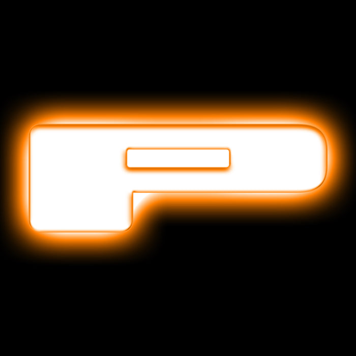 Oracle Lighting 3140-P-005 Universal Illuminated LED Letter Badges - Matte White Surface Finish - P - Truck Part Superstore