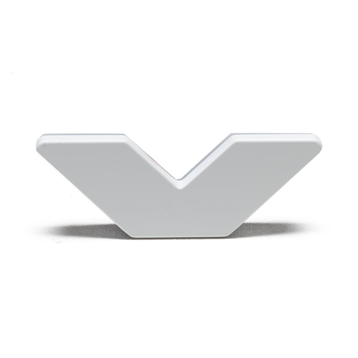 Oracle Lighting 3140-V-001 Universal Illuminated LED Letter Badges - Matte White Surface Finish - V - Truck Part Superstore