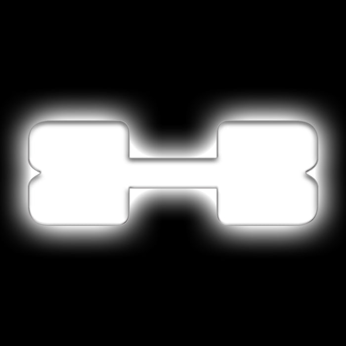 Oracle Lighting 3140-X-001 Universal Illuminated LED Letter Badges - Matte White Surface Finish - X - Truck Part Superstore