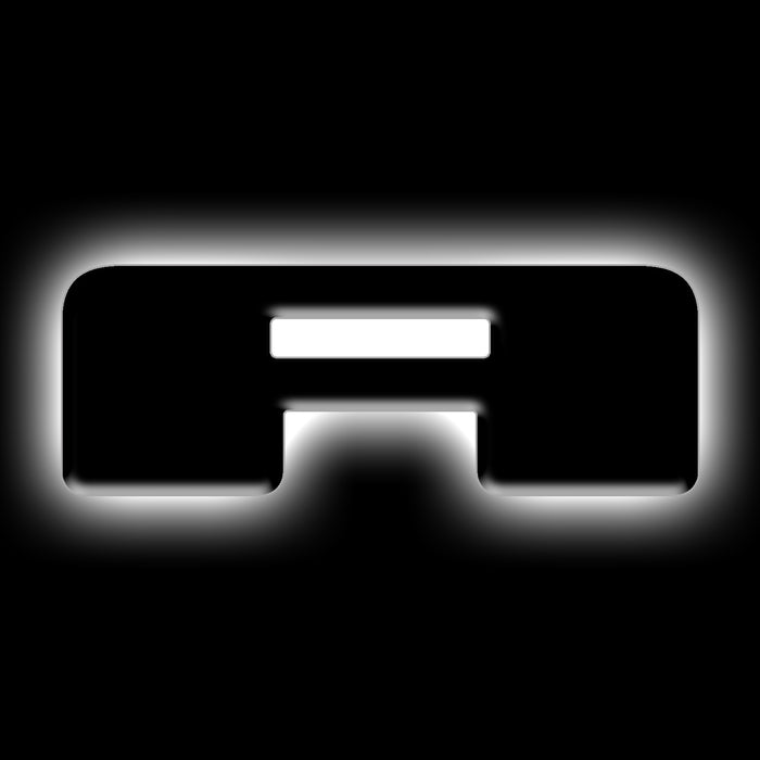 Oracle Lighting 3141-A-001 Universal Illuminated LED Letter Badges - Matte Black Surface Finish - A - Truck Part Superstore