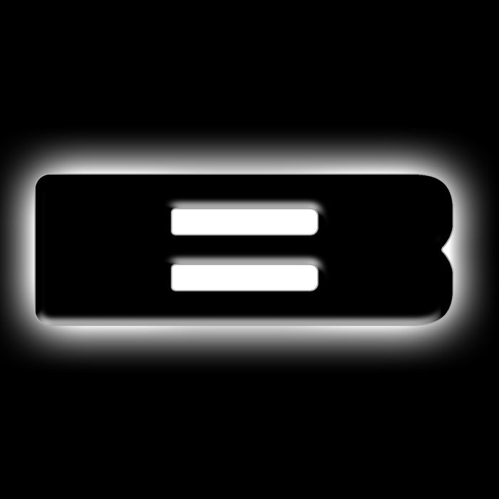 Oracle Lighting 3141-B-001 Universal Illuminated LED Letter Badges - Matte Black Surface Finish - B - Truck Part Superstore