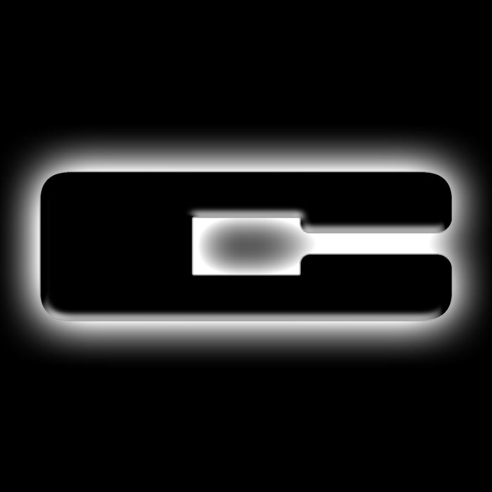 Oracle Lighting 3141-C-001 Universal Illuminated LED Letter Badges - Matte Black Surface Finish - C - Truck Part Superstore